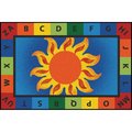 Carpets For Kids 4 x 6 ft. Rectangle Alphabet Sunny Day Value Rug CA61935